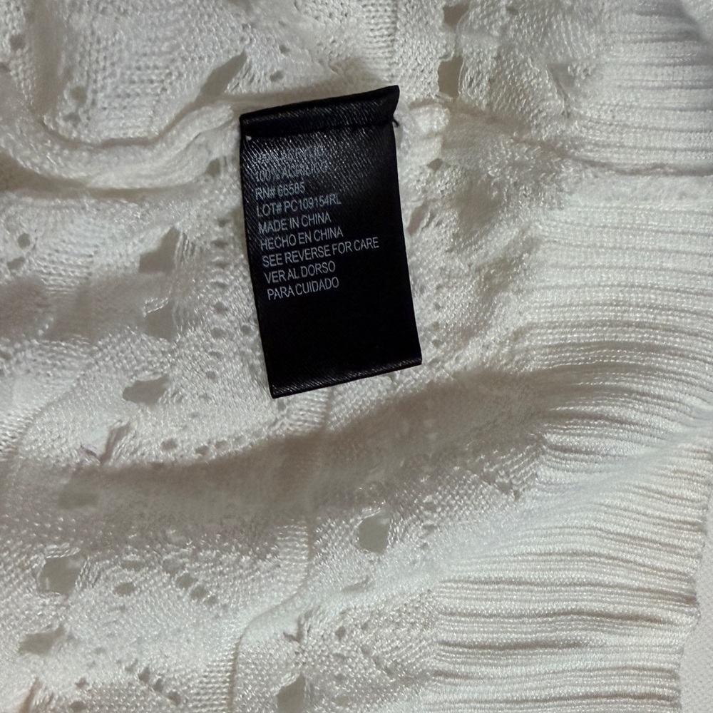 Perceptions Cream Open-Front Cardigan - Picture 5 of 6